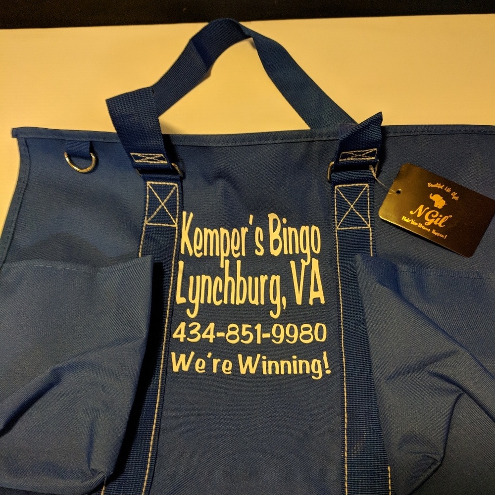 Custom bingo tote bag